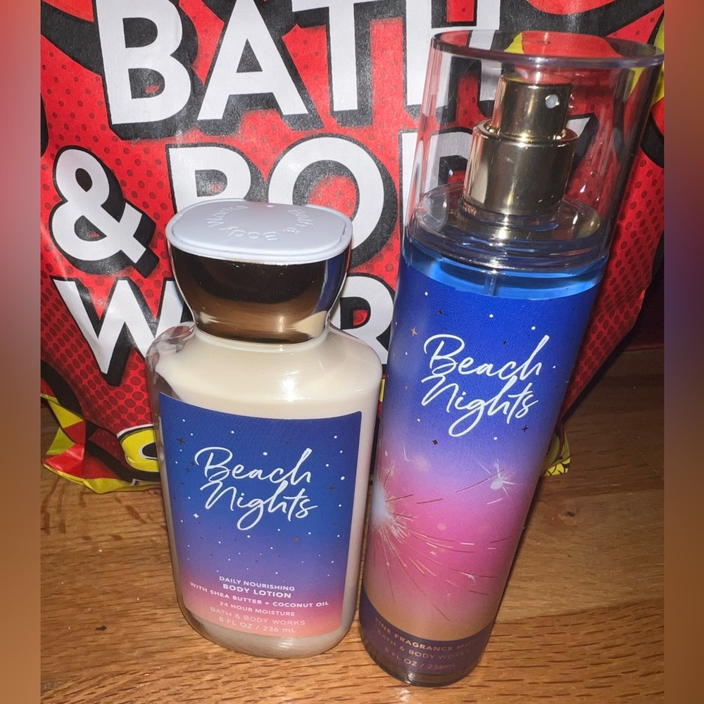 New. Bath and Body Works Duo -Beach Nights lotion and fragrance mist